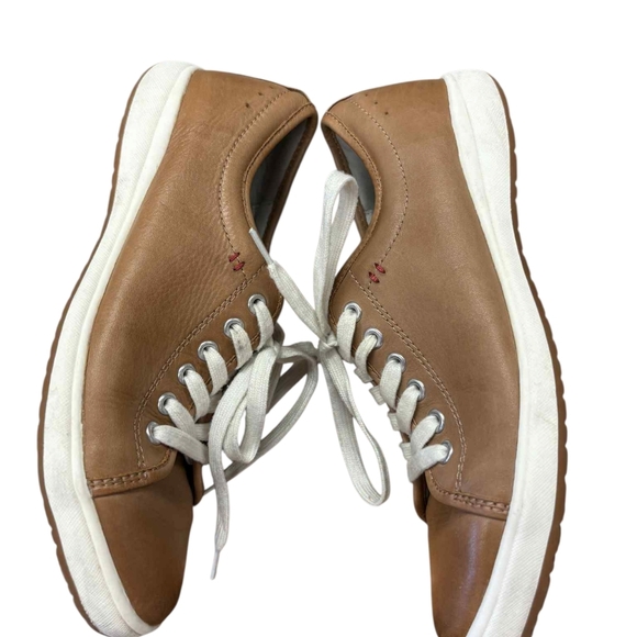 Josef Seibel Low Top Caramel-Coloured Leather Sneakers Size 37EUC - Picture 5 of 9